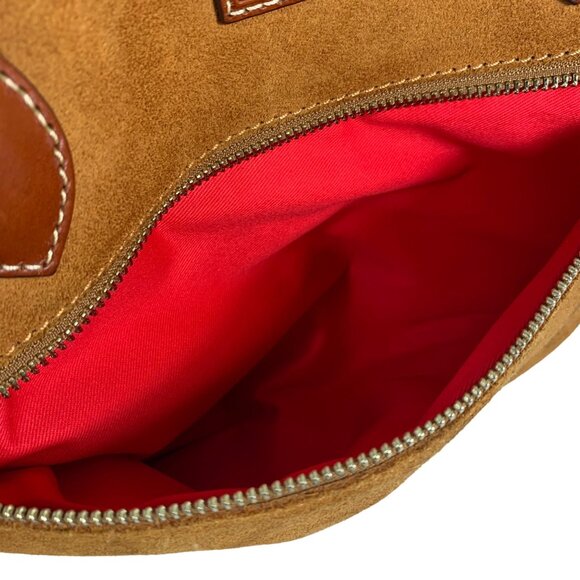 DOONEY BOURKE Burnt Orange Suede Tote w/ Charms/Fobs Style #: BSUED1521 - Picture 10 of 15